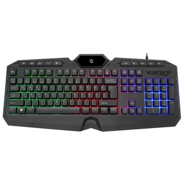 Frisby FK-4860QU Kablolu RGB LED Aydınlatmalı Q Oyuncu Klavye ürün görseli 1