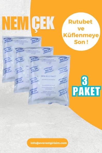 Nem Rutubet Korozyon Buhar Terleme Çekici Alıcı Tutucu Giderici Önleyici (3 PAKET) 750 gr ürün görseli 1