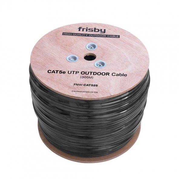 Frisby FNW-CAT525 305m Gigabit CAT5e UTP Dış Mekan Outdoor Kablo ürün görseli 1