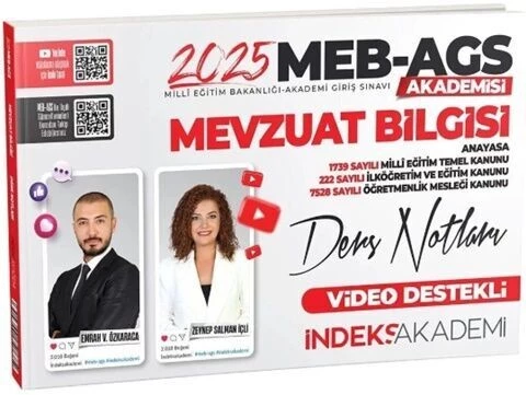 2025 MEB AGS Akademisi Eğitimin Temelleri ve Türk Milli Eğitim Sistemi Video Ders Notları İndeks ürün görseli 1