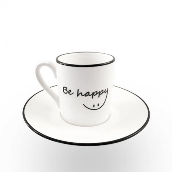 Decorium 2 Kişilik Kahve Takımı Be Happy ürün görseli 1