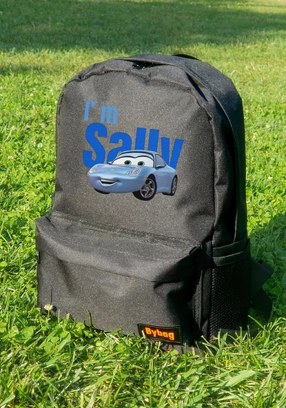 Sally Cars Baskılı Siyah Sırt Çantası Sevgili Unisex ürün görseli 1