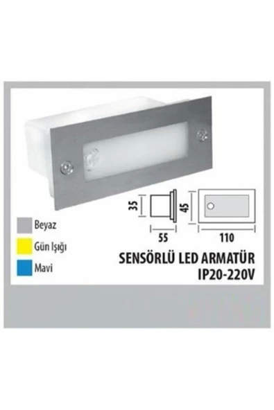 Sensörlü Led Armatür Krd06 Ip20 - 220v Gün Işığı ürün görseli 1