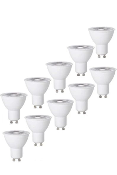 Full Reyon 10 Adet 7 W Gu10 Ledli Spot Ampul Gün Işığı ürün görseli 1