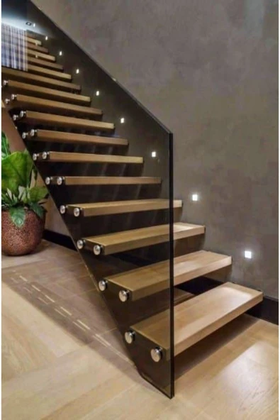 Mat Siyah Metal Kasa 3 Watt Kare Sensörsüz Gün Işığı Iç Mekan Merdiven Ve Basamak Armatürü ürün görseli 1