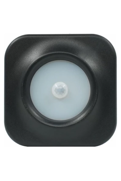 3 Watt Radar Sensörlü, Siyah Kasa, Beyaz Işık Merdiven, Koridor, Basamak, Hol Armatürü - Led Armatür ürün görseli 1