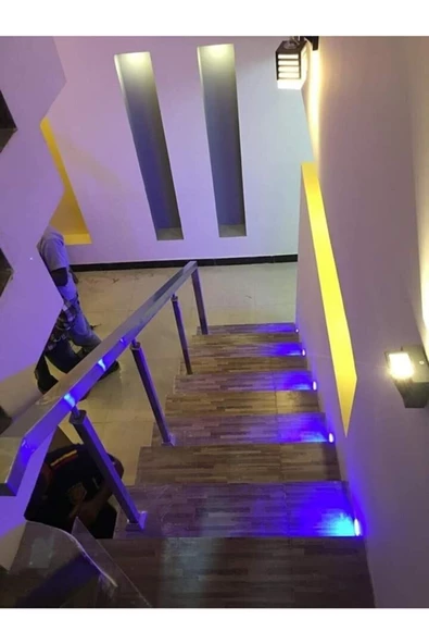 1. Sınıf Kare Sensörsüz Mavi Işık Led Spot Merdiven Basamak Ve Koridor Armatürü ürün görseli 1