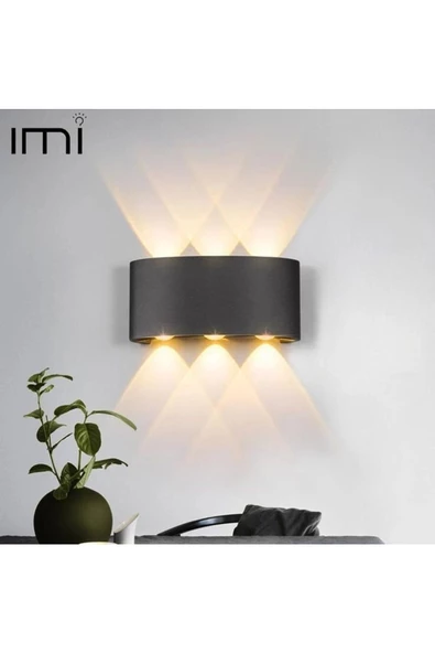 Uranüs 10 W Gün Işığı Ledli Dekoratif Işık Süzmeli Iç Ve Dış Mekan Modern Aplik ürün görseli 1