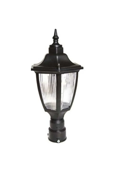 Altıgen Yuvarlak Direk Üstü Bahçe Armatürü (4-6 CM ÇAPINDA YUVARLAK BORULAR İÇİN UYGUN.) Direk Hariç ürün görseli 1