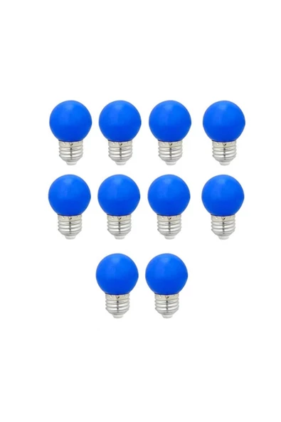 10 Adet K2 MAVİ Işık 5 Watt Led Gece Lambası Ampulü, E27 Duylu Ağaç Feneri Ampulü ürün görseli 1