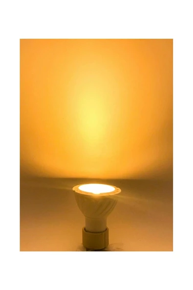 2 Adet 7 W. Gu10 Duy Amber Işık Led Ampul ürün görseli 1