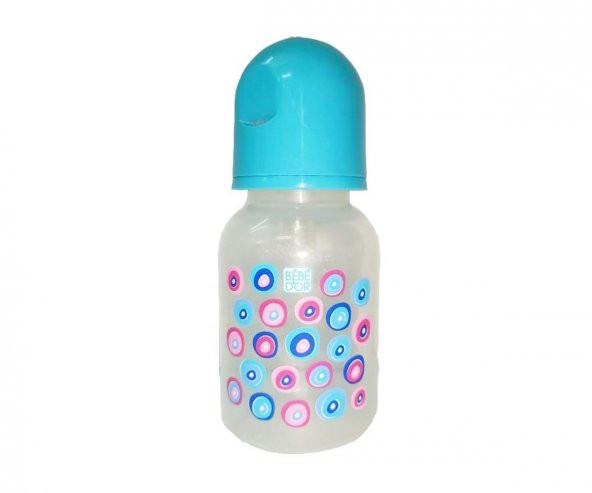 Bebedor Desenli PP Biberon 3+ Ay 125 ml-Mavi Nazar Boncuklu ürün görseli 1