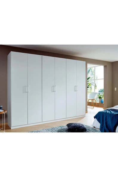 Tdesigno Aleyna Giyinme Dolabı - Çok Amaçlı Dolap - Gardırop 270 Cm-6 Kapaklı ürün görseli 1