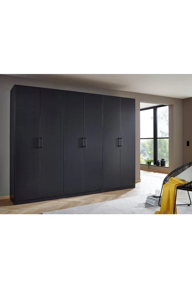 Tdesigno Aleyna Giyinme Dolabı - Çok Amaçlı Dolap - Gardırop 270 Cm-6 Kapaklı ürün görseli 1