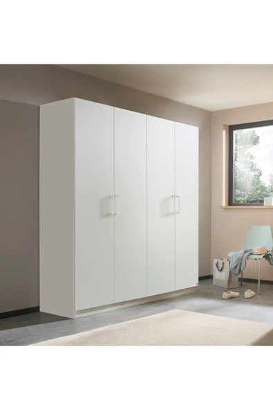 Tdesigno Almina Giyinme Dolabı - Çok Amaçlı Dolap - Gardırop 180 Cm-4 Kapaklı ürün görseli 1