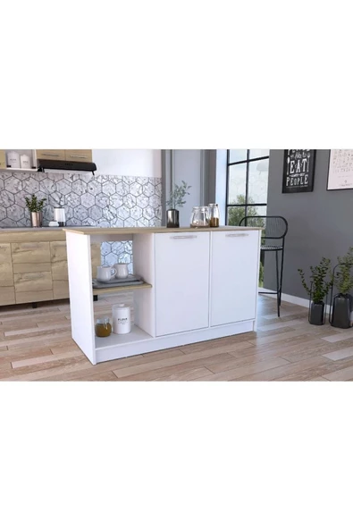 GC Kumsal Mutfak Adası - Beyaz-150 Cm ürün görseli 1