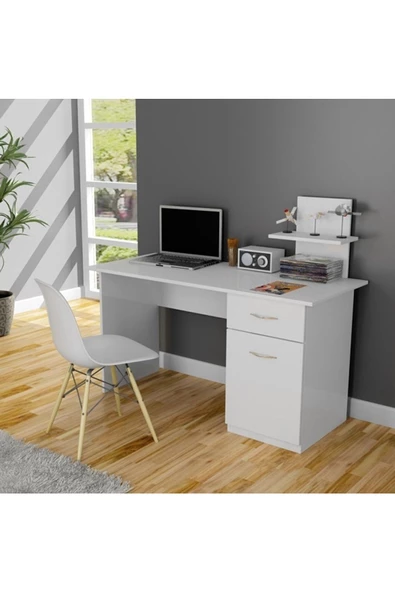 Tdesigno Lavanta Çalışma Masası - Beyaz ürün görseli 1