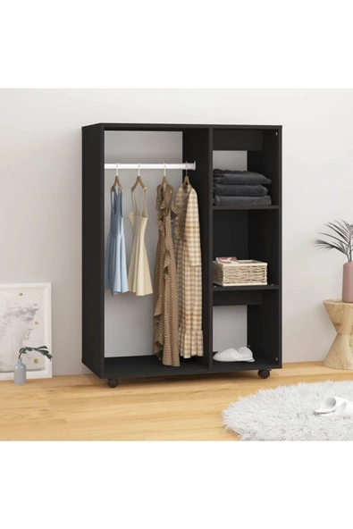 Tdesigno Alisa Giyinme Dolabı - Çok Amaçlı Dolap - Gardırop 80 Cm Açık Giyinme Dolabı ürün görseli 1