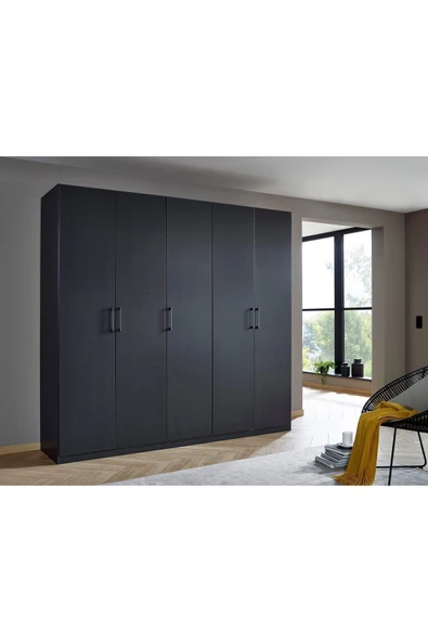 Tdesigno Aleyna Giyinme Dolabı - Çok Amaçlı Dolap - Gardırop 225 Cm-5 Kapaklı ürün görseli 1