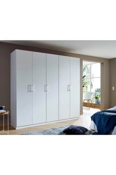Tdesigno Aleyna Giyinme Dolabı - Çok Amaçlı Dolap - Gardırop 225 Cm-5 Kapaklı ürün görseli 1