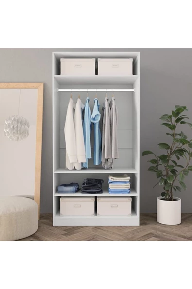 Tdesigno Yen Açık Giyinme Dolabı - Çok Amaçlı Dolap - Gardırop 80 Cm ürün görseli 1
