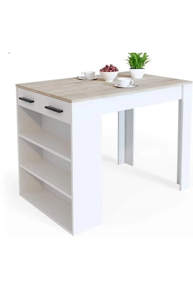 GC Infınıty Mutfak Adası Mutfak Masası Beyaz-120 cm ürün görseli 1