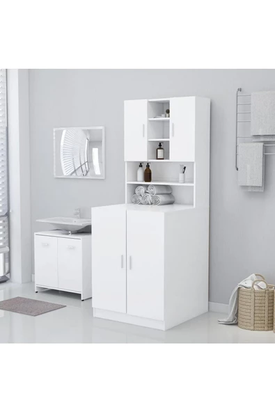 Tdesigno Rengin  Banyo Dolabı-Çok Amaçlı-Çamaşır Makinesi Dolabı ürün görseli 1