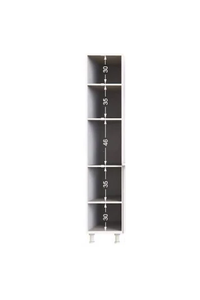 Tdesigno Aruz Çok Amaçlı Dolap Beyaz 40 cm - Resim 2