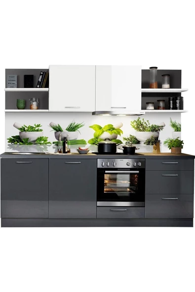 Tdesigno Mertin Mutfak 240 Cm Tezgah Dahil Değil ürün görseli 1