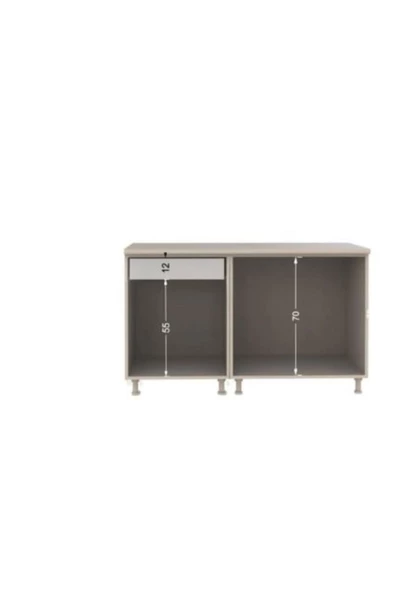 Tdesigno Atlas Mutfak ALT Modülü 100 Cm/beyaz/Tezgah Dahil Değil ürün görseli 1