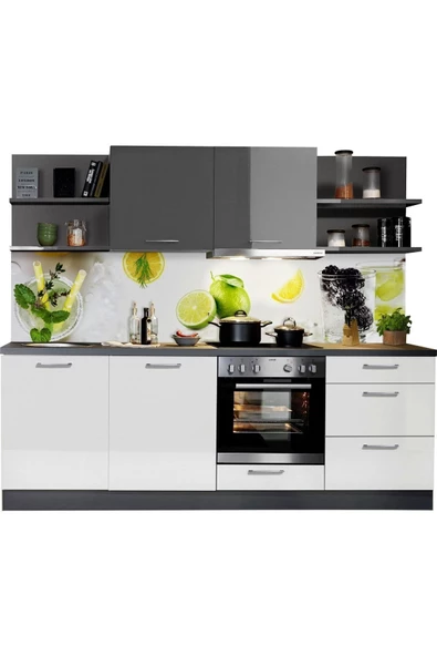 Tdesigno Irmak Mutfak 240 cm Tezgah Dahil Değil ürün görseli 1