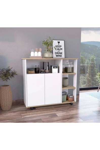 GC Şafak Mutfak Adası - Beyaz-120 Cm ürün görseli 1