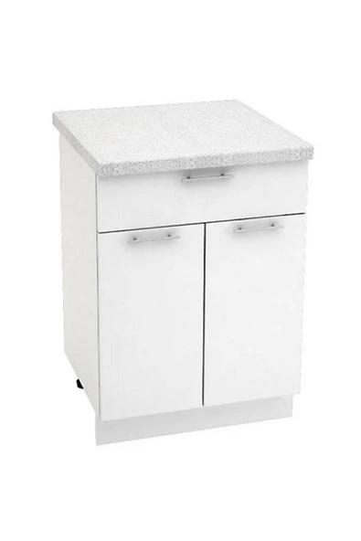 Tdesigno Defne Mutfak Çekmeceli Alt Modül 60 Cm Beyaz Tezgah Dahil Değil ürün görseli 1