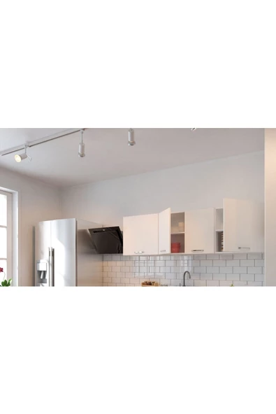 Tdesigno Sedef Mutfak Üst Modülü 200 Cm -beyaz - Resim 3