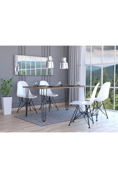 Tdesigno AFİL YEMEK MASASI 80x160 - Resim 2