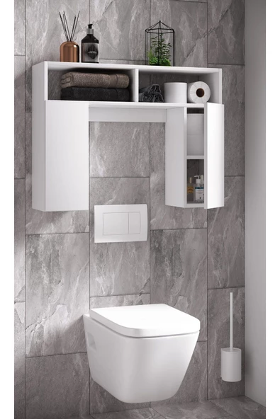 Tdesigno Uhde Klozet Arkası-Üstü-Banyo Dolabı-Çok Amaçlı ürün görseli 1