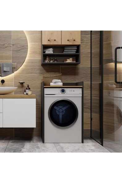 Tdesigno Ulya Banyo Dolabı-Çok Amaçlı-Çamaşır Makinesi Dolabı-ALT DOLAP ürün görseli 1