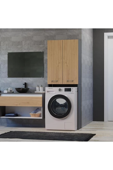Tdesigno Ruken  Banyo Dolabı-Çok Amaçlı-Çamaşır Makinesi Dolabı ürün görseli 1