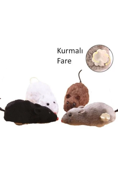 vet advice Kedi Kurmalı Fare Oyuncağı Gerçekçi Fare gri ürün görseli 1