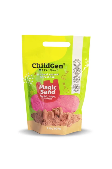 Doğal Oyun Kumu Refill Paket 907gr-Pembe ürün görseli 1