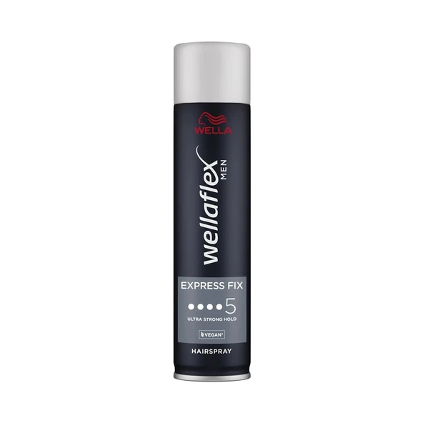 Wella Wellaflex Men Express Fix Ultra Strong Hold Saç Spreyi 250ml ürün görseli 1