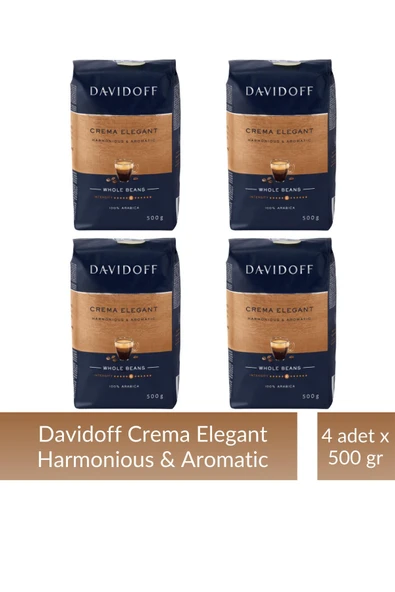 Davidoff Crema Elegant Çekirdek Kahve 500 gr x 4 Adet ürün görseli 1