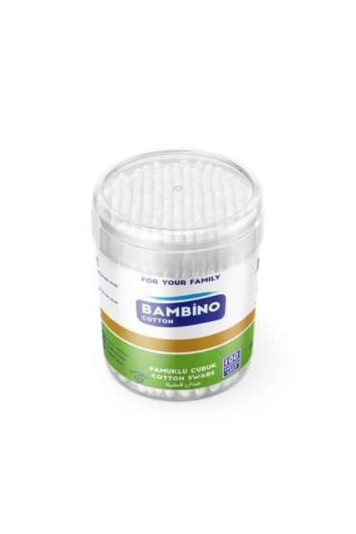 BAMBİNO Kulak Çubuğu 100'lü Yuvarlak 3 ADET ürün görseli 1