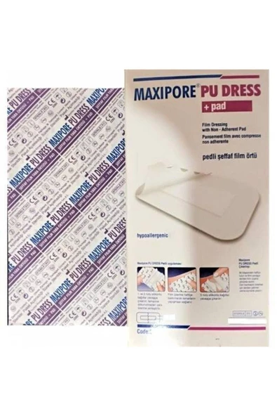 MAXIPORE Su Geçirmez Pedli Film Pad 15cm*10cm Maxipore Pu Dress ürün görseli 1