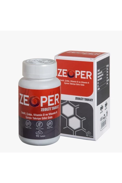 ZEOPER Zeolit, Çinko, Vitamin D Ve Vitamin K İçeren Takviye Edici Gıda ürün görseli 1