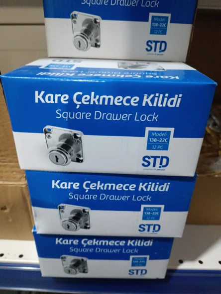 STD KARE ÇEKMECE KİLİDİ ürün görseli 1