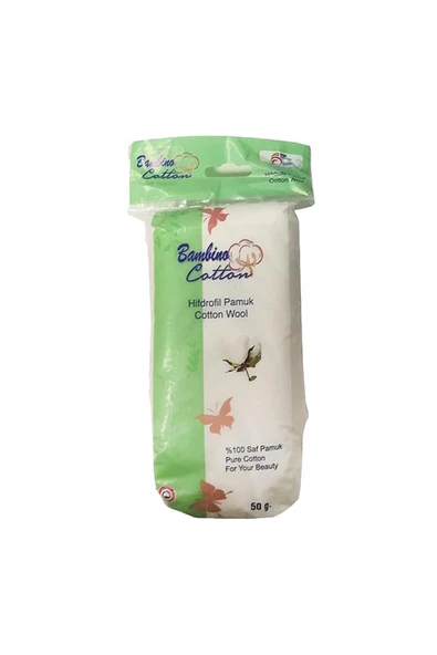 BAMBİNO COTTON Hidrofil Saf Pamuk 50 Gr ürün görseli 1