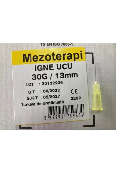 GENJECT Mezoterapi Iğne Ucu 30g 13mm 100 Adet - Resim 3