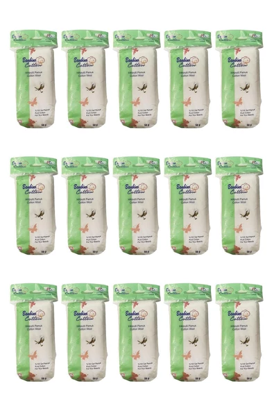 BAMBİNO COTTON Hidrofil Saf Pamuk 50 Gr 15 Adet ürün görseli 1