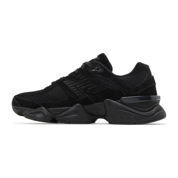 New Balance 9060 Triple Black Suede - Resim 2